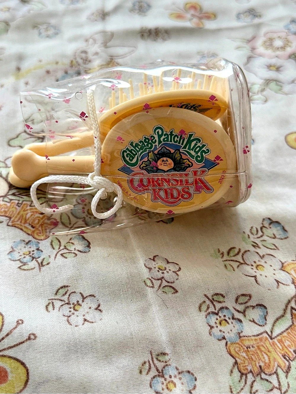 Cabbage Patch Kids Cornsilk Kids Doll Hair Brushes (3 brushes) and CPK bag